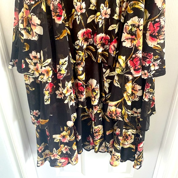 Floral Flounced Dress-2X - Picture 9 of 14